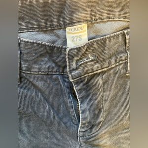 Grey straight leg cords by JCREW mid rise easy fit perfect for fall and winter